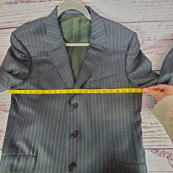 Ermenegildo Zegna Trofeo Gray Suit Jacket 54R EU 44 US XL Wool Sport Coat Italy - Picture 11 of 15